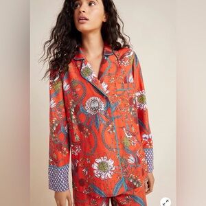 Anthropologie Victoria Garcia Sparrow Flannel sleep shirt